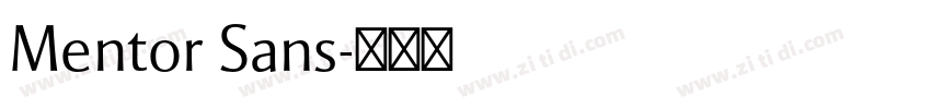 Mentor Sans字体转换
